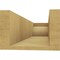 Ekena Millwork 6in. W x 4in. H x 20in. L Rivera Woodgrain TimberThane Rafter Tail, Primed Tan RFTUR06X04X20RIVRCPR - alternate 5